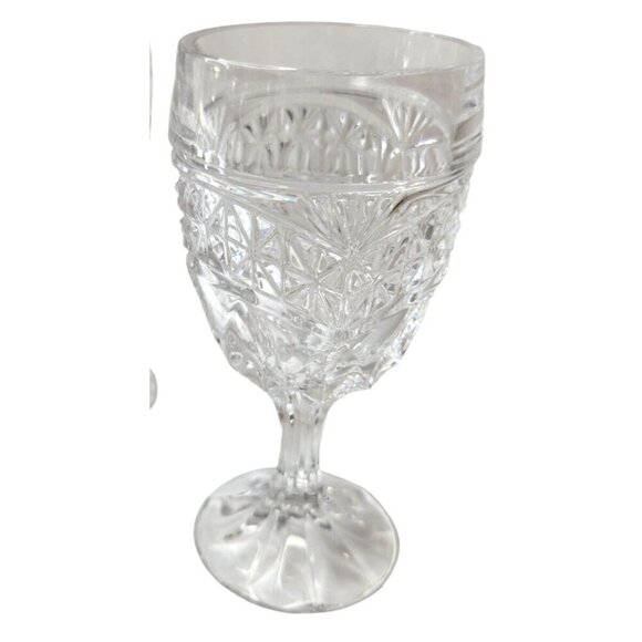 Vintage Set Of 4 Crystal d'Adriana LUNA 6 inch Water Goblets/Wine Glasses - Picture 11 of 16